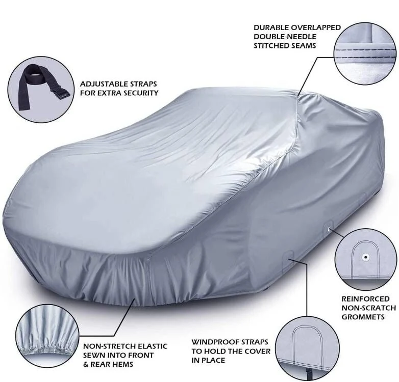 Car Cover Waterproof All Weather Weatherproof UV Sun Protection Snow Dust Storm Resistant Outdoor